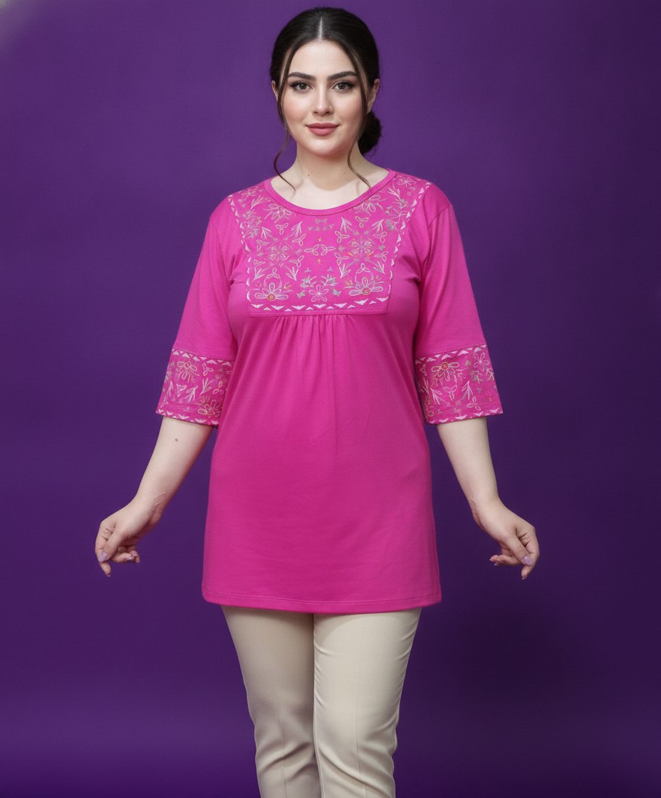 تونیک زنانه ویسکوز گل ریز - استوک